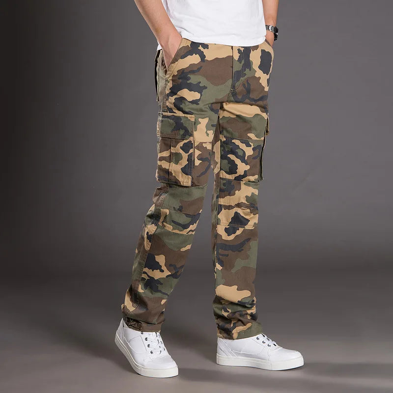 Men's Multi-Pocket Straight Leg Cargo Pants
