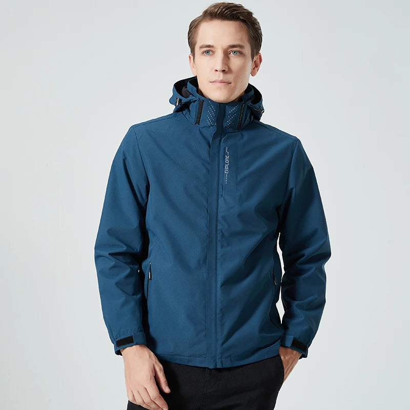Men's Waterproof Windbreaker Coat
