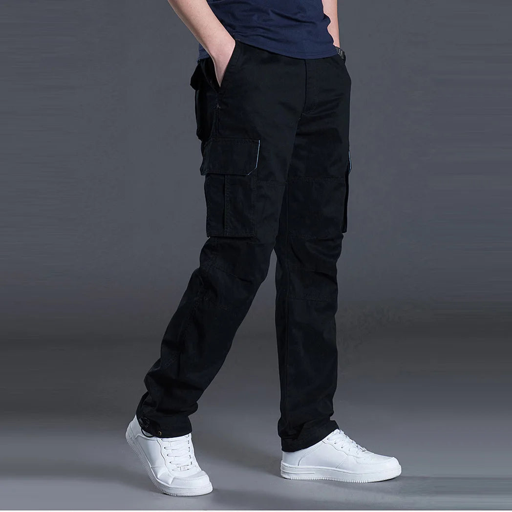 Men's Multi-Pocket Straight Leg Cargo Pants