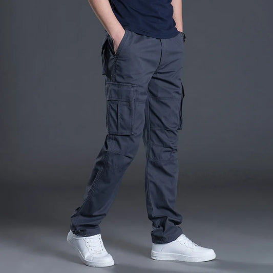 Men's Multi-Pocket Straight Leg Cargo Pants