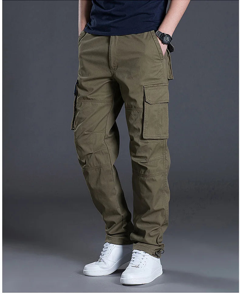Men's Multi-Pocket Straight Leg Cargo Pants
